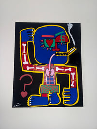 Image 1 of “Love, Money, Mortality & Confusion” an Original Painting by Trey Semcer @AngelsBrigade (24x30)