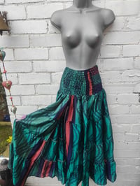 Image 3 of Zara Split Skirt- Jade Green