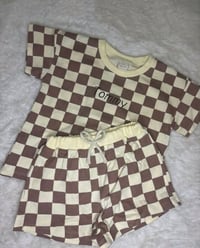 Image 1 of Patterned Short Set 