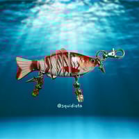 chevron fish keychain