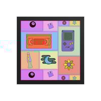 Image 8 of Y2K patch work Framed poster 