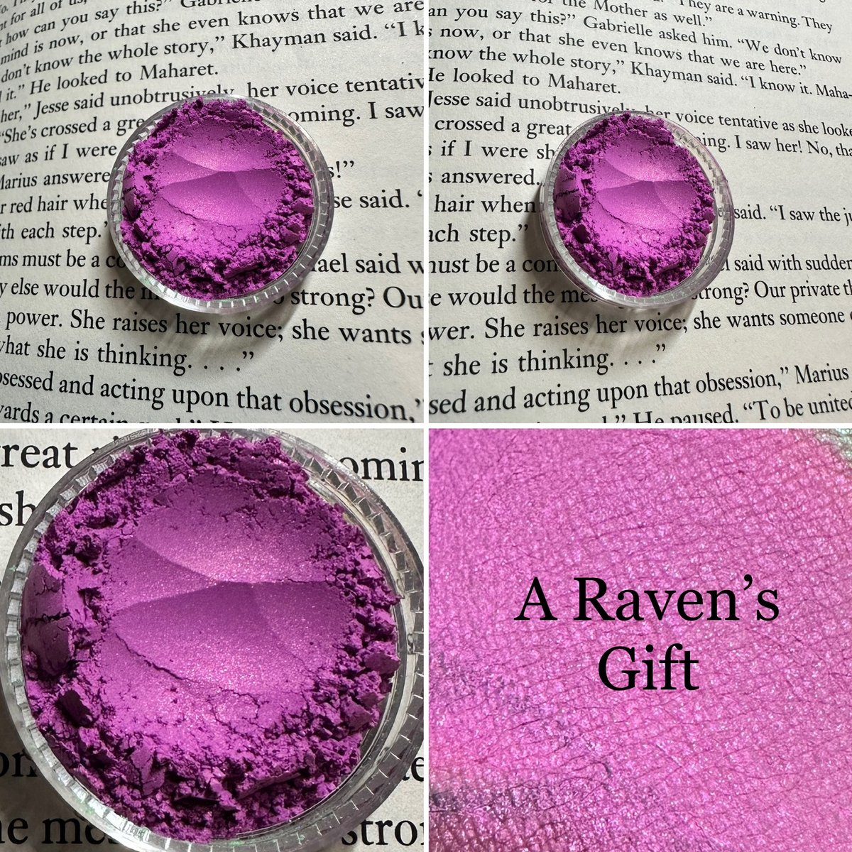 Image of A Raven's Gift - Pink Violet Shimmer Eyeshadow