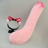 Image 1 of Mini Strawberry Kitten & Tail Set