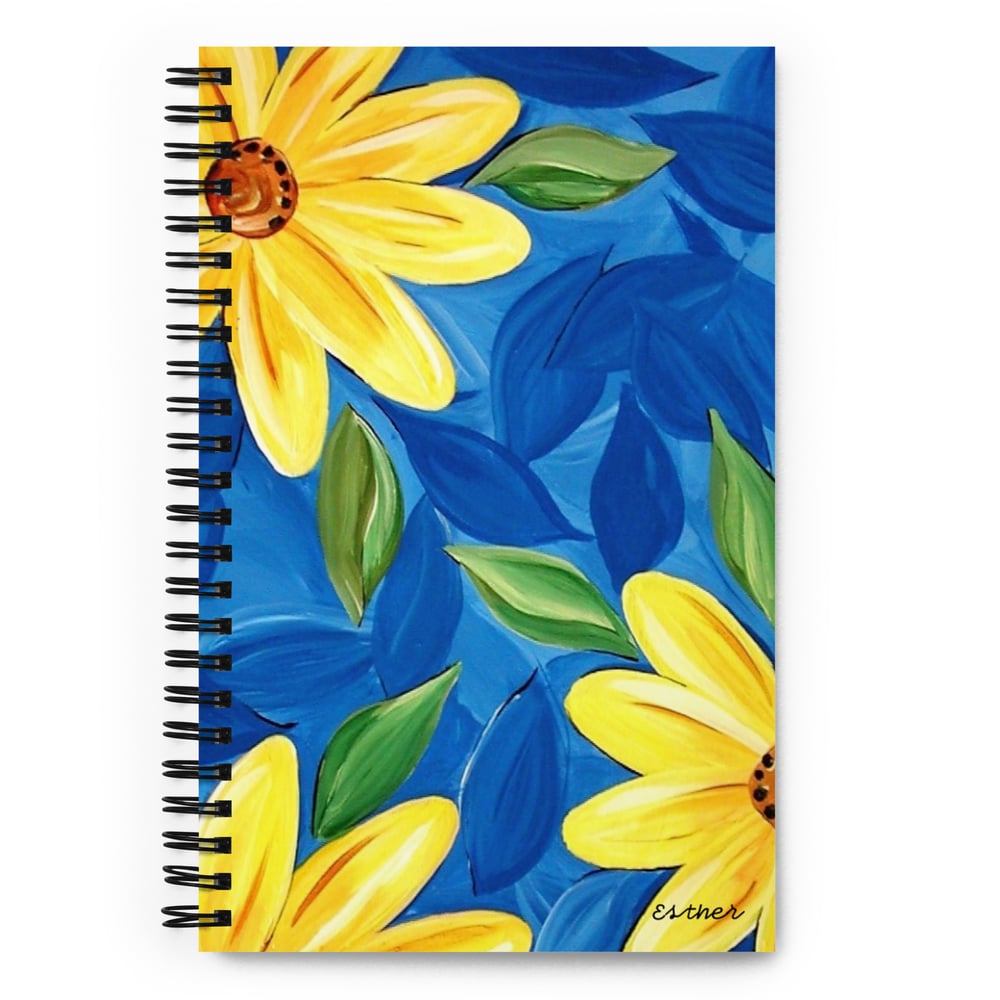 Image of Spiral notebook - Yellow and Blue by Esther for Studio Encanto