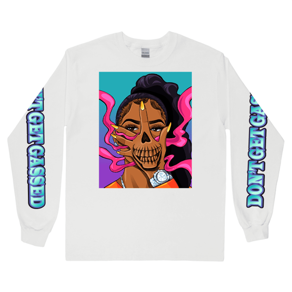 Image of Don’t Get Gassed 2025 (White Longsleeve Tee)