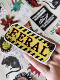 Image 2 of FERAL sticker