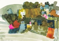 Image 6 of Godolphin fields original unframed watercolour painting 