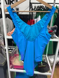 Image 2 of ruffle sleeve swimsuit 