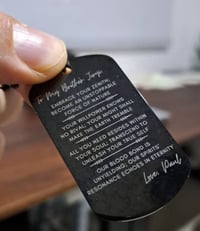 Image 1 of Laser Engraved Personalized Dog Tag (Text Only)