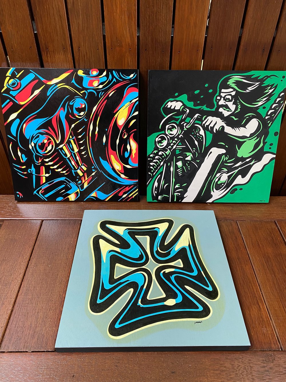 Image of 12x12” Acrylic paintings 