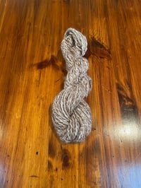 Image 1 of Handspun Alpaca, Mohair, Wool, and English Angora Fiber Yarn - BunOff! Style