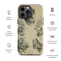 Image 18 of Vintage Book Page Anatomical Illustration Human Ear Tough Case for iPhone®