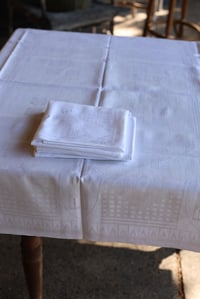 Image 8 of 1 Tischdecke und 4 Servietten, Jugendstil