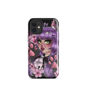 Image of Cute Goth kitty Tough iPhone case