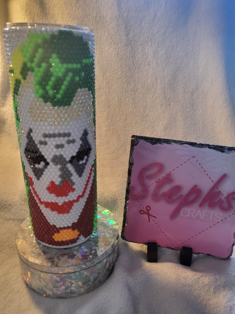 Image of joker rhinestone tumbler 