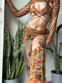 Fallin leaf crochet set 
