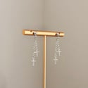 Silver Cross Earrings