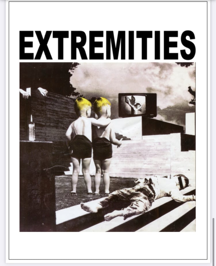 Image of Jesus on the TV Long Sleeve Black/White 