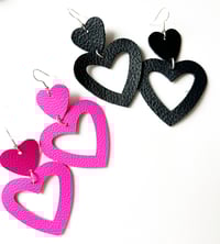 Image 2 of Double hearts earrings 