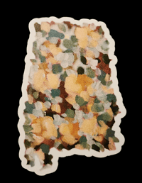 Floral Alabama sticker II (small) 
