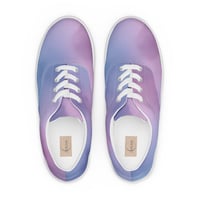 Image 1 of Women’s lace-up canvas shoes Purple