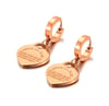 Heart Charm Pendant Earrings with Proverbs 4:23 Scripture