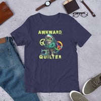 Image 4 of Awkward Quilter Distressed Unisex t-shirt