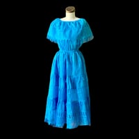 Image 1 of Mexican Floral Dress Medium