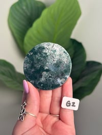 Image 7 of CHOOSE YOUR OWN MOSS AGATE DISK -INDIA- LOT 2