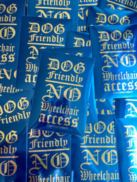 Image 1 of Dog Friendly | No Wheelchair Access Foil Sticker