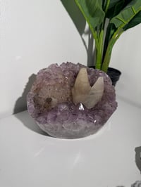 Image 8 of XXL SELF STANDING SUGAR AMETHYST X CALCITE -URUGUAY-