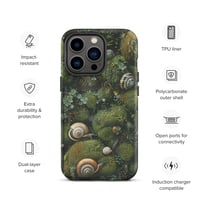 Image 22 of Flora and Fauna Goblincore Grunge Snails and Moss Tough Case for iPhone®