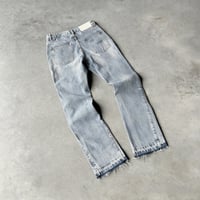 Image 1 of Hip Hop Straight Leg Pants Gothic Fringed Casual Micro Flared Pants Y2K Vintage Slim Fit Jeans Trend