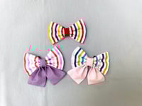 Image 1 of Cabana Beach Hut Stripe Bow Ties / Sailor Bows