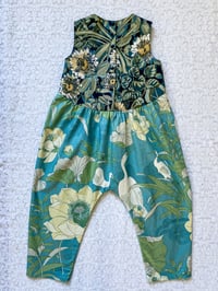 Image 4 of RTS | Minnow Jumpsuit 6-7Y | Flowers & Cranes