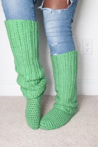 Image 2 of *Custom* Crochet Knee High Socks 