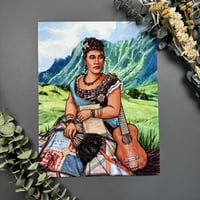 Image 1 of Queen Lili'uokalani Watercolor Print