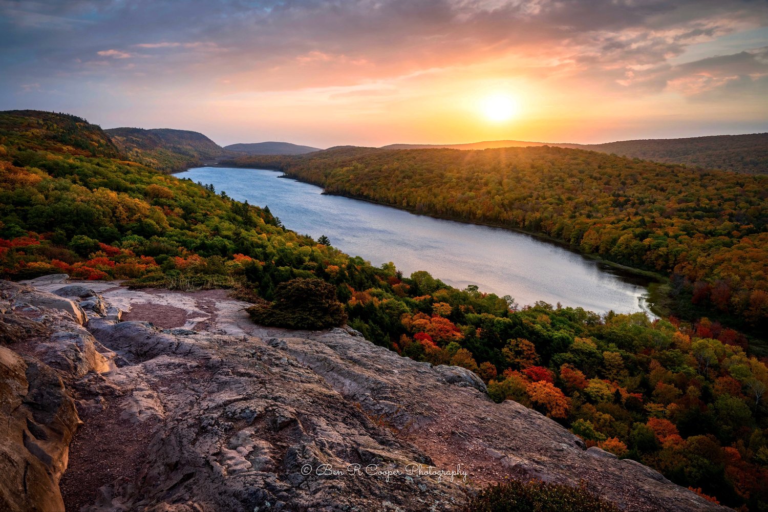 Lake Of The Clouds At Sunrise