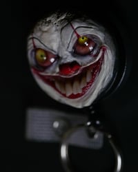 Image 9 of Handmade Pennywise Badge Reel Keychain 