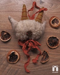 Image 5 of Krampus Textile Ornament | Handmade | Oatmeal