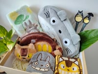 Image 1 of Studio Ghibli Themed Totoro Cat Bus Gift Box Gift Set. Totoro Socks Pencil Case Cat Bus Sling Bag 