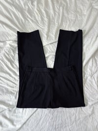 Image 2 of 00s Black striped pants // 40