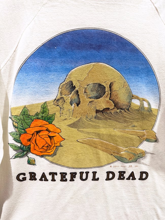 Grateful Dead 1981 European Tour Ringer Shirt - Fits M/L