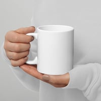 Image 1 of Blockhead Holiday White glossy mug