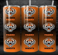 Wests tigers logo 20oz tumbler