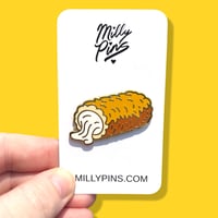 Mozzarella Stick Enamel Pin