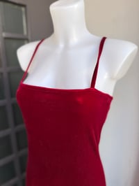Image 2 of Red Rum Velvet Stretch Maxi Dress S/M