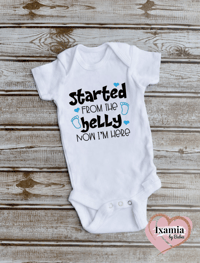 Started from the belly onesie
