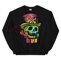 Image 1 of hyper color gumbo skull Unisex Sweatshirt