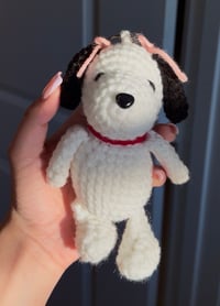 Image 1 of White Dog Key Chain 